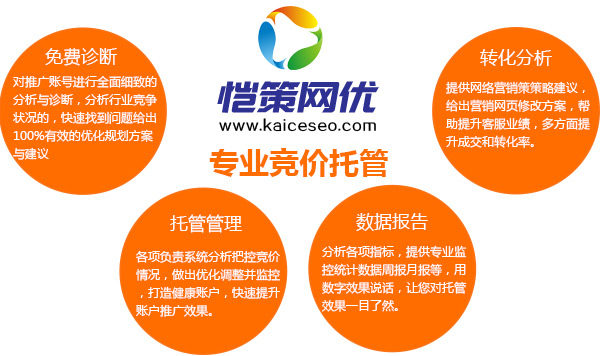 愷策網(wǎng)優(yōu)是一家專業(yè)做競(jìng)價(jià)托管的服務(wù)商